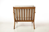 Handmade Mid-Century Wood Lounge Chair