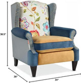 Anya Boho Chic Wingback Accent Chair