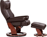 Morgan Swivel Recliner Chair With Ottoman