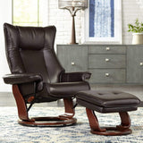 Morgan Swivel Recliner Chair With Ottoman