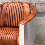 Hudson Aviator Leather Accent Chair