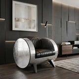 Aviator Turbine Club Chair rounded frame detail