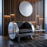 Aviator Turbine Club Chair on wooden floor