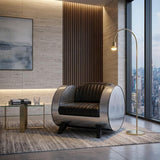 Aviator Turbine Club Chair styled with floor lamp