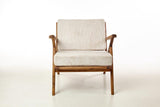 Handmade Mid-Century Wood Lounge Chair