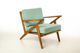 Handmade Mid-Century Wood Lounge Chair