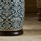 Ornate Blue and White Decorative Garden Stool