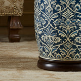 Ornate Blue and White Decorative Garden Stool